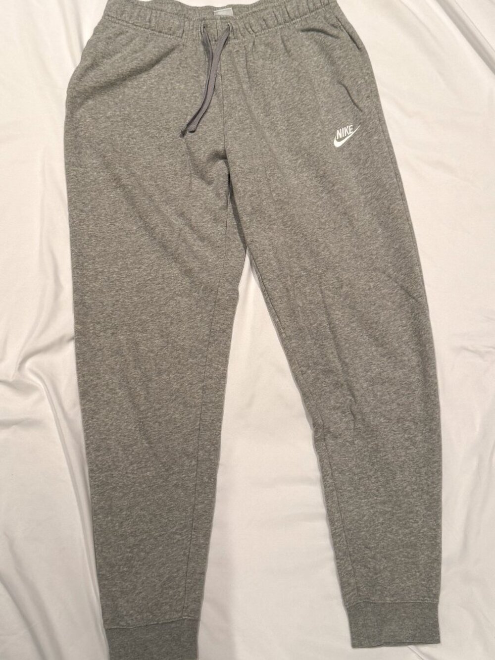 Nike Women’s Club Fleece Mid-Rise Joggers Gray M Tall DQ5191-063